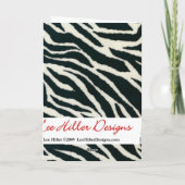 Cartes de voeux en noir et blanc (Dos)