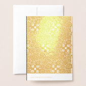 Cartes de vœux en papier d'aluminium Noël Vert Rou (Derrière avec enveloppe)