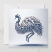 Cartes de voeux en papier d'autruche (Devant)