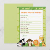 Cartes de vœux et conseils pour bébé sur le thème (Devant / Derrière)