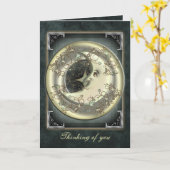 Cartes de voeux et de notes de la Lune céleste (Fleur jaune)