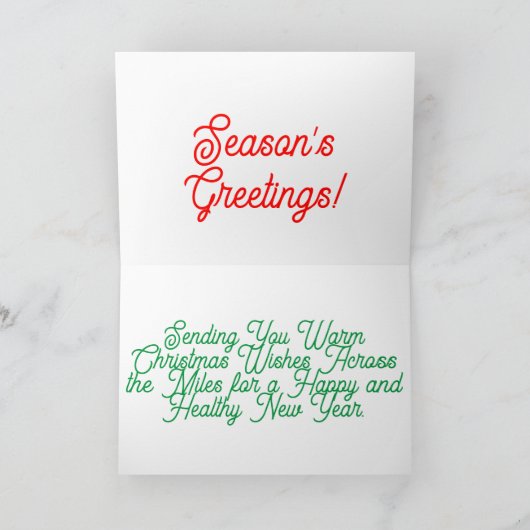 Cartes de voeux et de notes de vacances (Intérieur)