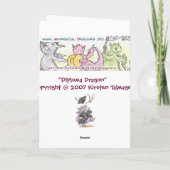 Cartes de voeux et de notes "Diploma Dragon" (Dos)