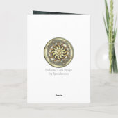 Cartes de voeux et de notes du soleil céleste (Dos)