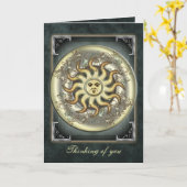 Cartes de voeux et de notes du soleil céleste (Fleur jaune)