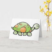 Cartes de voeux et de notes pour tortues (Fleur jaune)