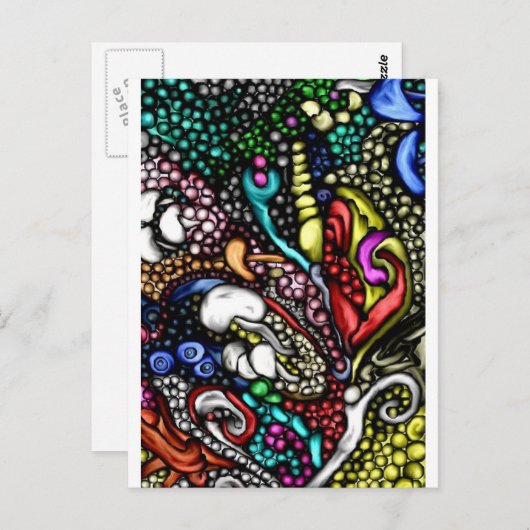 Cartes de vœux et postales de style d'art numériqu (Devant / Derrière)