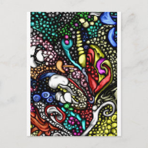 Cartes de vœux et postales de style d'art numériqu