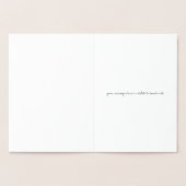 Cartes de voeux Etched Gold Foil LOVE (Intérieur)