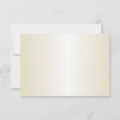 Cartes de voeux étoile de mer en or Champagne (Dos)