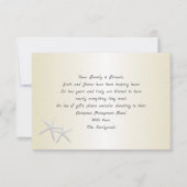 Cartes de voeux étoile de mer Or Champagne (Devant)