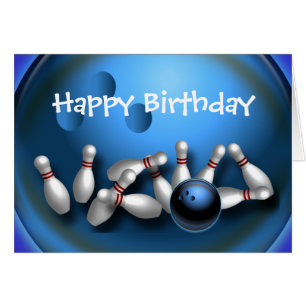 Cartes de voeux faites sur commande de bowling