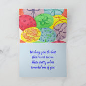 Cartes de voeux faites sur commande d'oeufs de (Intérieur)