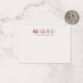 CARTES DE VŒUX FAMILIALES POUR LES FÊTES Arbre de  (Devant/Arrière en situation)