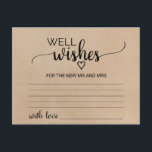 Cartes de voeux Faux Kraft simples<br><div class="desc">Ces cartes de voeux simples imitation kraft sont l'activité parfaite pour une réception de mariage rustique ou une douche nuptiale. Le design minimaliste est composé d'une police de caractères élégante et d'un charmant coeur féminin sur un arrière - plan imitation kraft. Personnalisez ces cartes avec le nom de la mariée...</div>