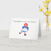Cartes de voeux Félicitations à votre petite fille (Fleur jaune)