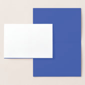 cartes de vœux | Feuille d'aluminium. Mat. Bleu. U (Affichage)
