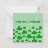 Cartes de vœux Field of Shamrocks (Devant)