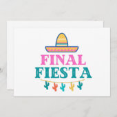 Cartes de vœux Final Fiesta Sombrero (Devant / Derrière)