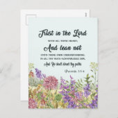 Cartes de voeux florales (Devant / Derrière)