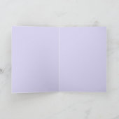 Cartes de vœux florales à la lavande violette et à (Intérieur)