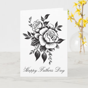 Cartes de vœux florales classiques pour la fête de