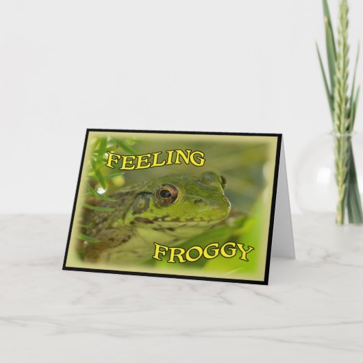 Cartes de voeux Froggy Feeting (Devant)