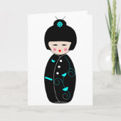 Cartes de voeux Geisha (Devant)
