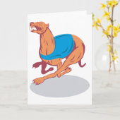 Cartes de voeux Greyhound Racing (Fleur jaune)