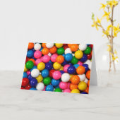 Cartes de voeux Gumballs (Fleur jaune)