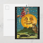 Cartes de vœux Halloween vintage (Devant / Derrière)