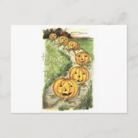 Cartes de voeux Halloween vintage Affiches classiq (Devant)