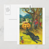 Cartes de voeux Halloween vintage Affiches classiq (Devant / Derrière)