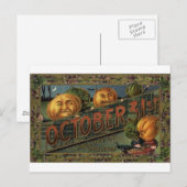 Cartes de voeux Halloween vintage Affiches classiq (Devant / Derrière)