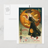 Cartes de voeux Halloween vintage Affiches classiq (Devant / Derrière)