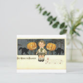 Cartes de voeux Halloween vintage Affiches classiq (Debout devant)