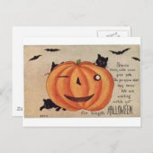 Cartes de voeux Halloween vintage Affiches classiq (Devant / Derrière)