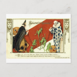 Cartes de voeux Halloween vintage Affiches classiq