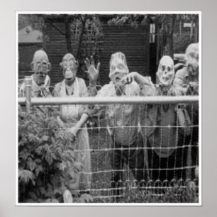 Cartes de voeux Halloween vintage Affiches classiq