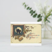 Cartes de voeux Halloween vintage Affiches classiq (Debout devant)