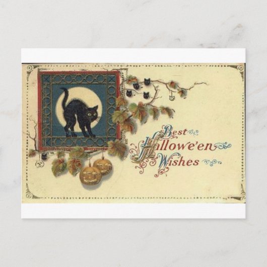 Cartes de voeux Halloween vintage Affiches classiq (Devant)