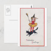 Cartes de voeux Halloween vintage Affiches classiq (Devant / Derrière)