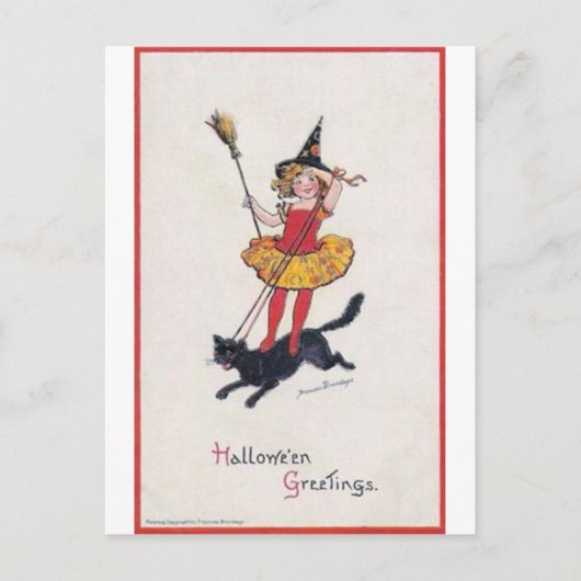 Cartes de voeux Halloween vintage Affiches classiq (Devant)