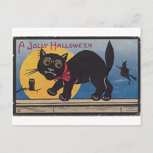Cartes de voeux Halloween vintage Affiches classiq (Devant)