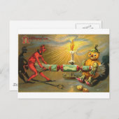 Cartes de voeux Halloween vintage Affiches classiq (Devant / Derrière)