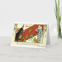 Cartes de voeux Halloween vintage Affiches classiq