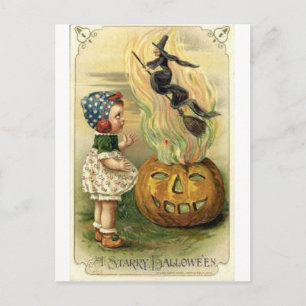 Cartes de voeux Halloween vintage Affiches classiq