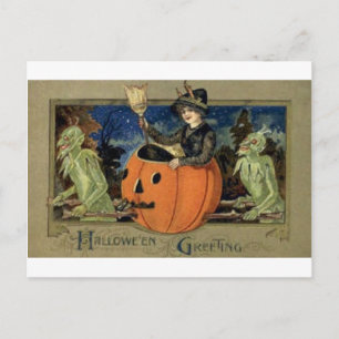 Cartes de voeux Halloween vintage Affiches classiq