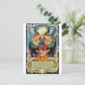 Cartes de voeux Halloween vintage Affiches classiq (Debout devant)