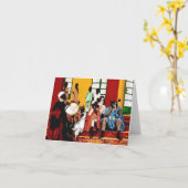 Cartes de voeux "Hausa Musicians" (Fleur jaune)